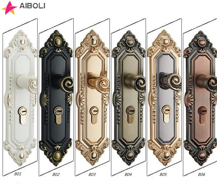 Замок дверной из цинкового сплава бесшумная ручка для межкомнатных дверей с