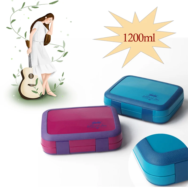 Lunch Box For Kids Bento Microwavable Food Container Student Children Storage Leakproof Tableware Accessories | Дом и сад