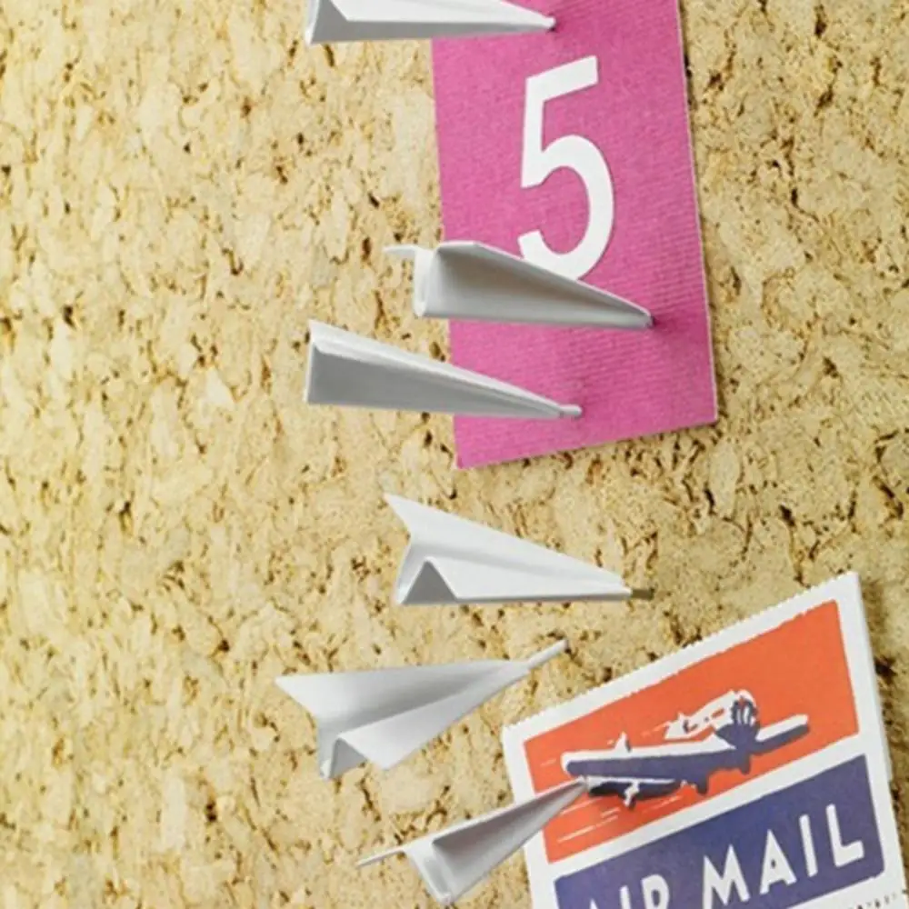 

60% Hot Sale 6Pcs Aircraft Pushpin Message Board Paper Plane Sticker Painting Nail Thumbtack
