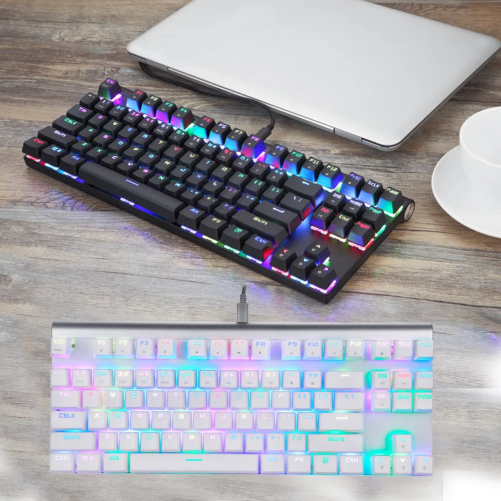 Мультимедийные функциональные клавиши Motospeed CK101 87 ключ USB проводной NKRO RGB