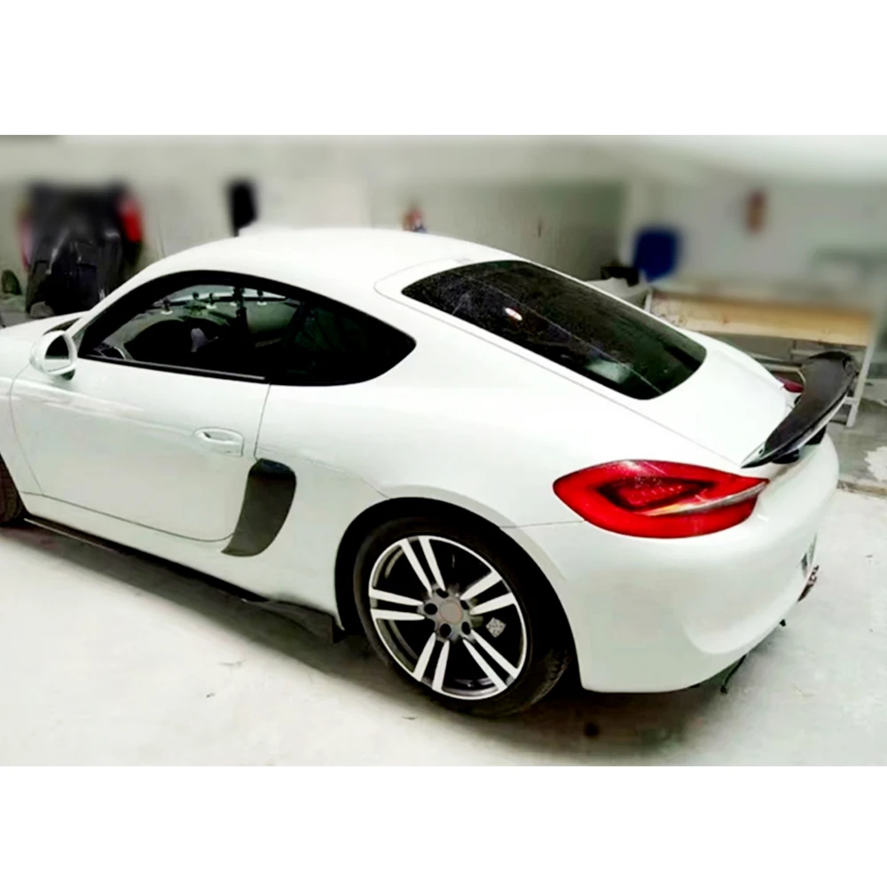 Спойлер из углеволокна для Porsche Cayman Boxster 981 спойлер багажника заднего крыла |