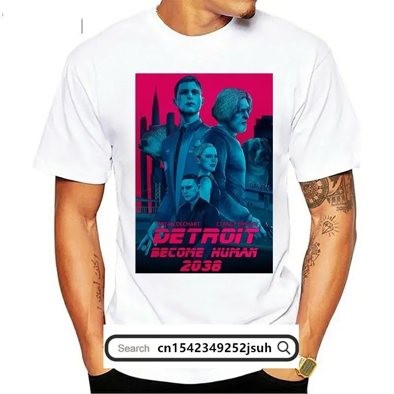 

Detroit Become Human T Shirt Detroit Become Human 2038 T-Shirt Print Short Sleeves Tee Shirt Summer XXX Man 100 Cotton Tshirt