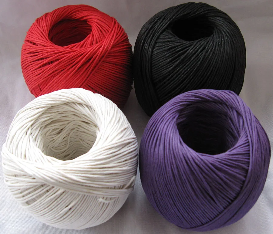 2 шт. (200 м) 12 цветов пеньковый корд 100 м/шар вощеная пенька шпагат Шпагат Веревка