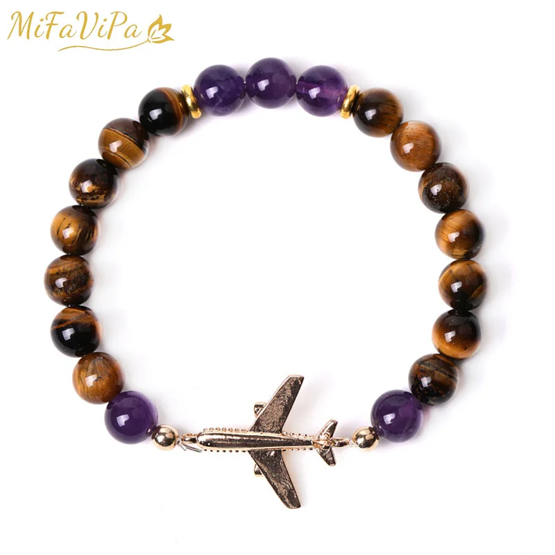 Браслеты женские и мужские из бисера браслеты-авиаторы с самолетом натурального