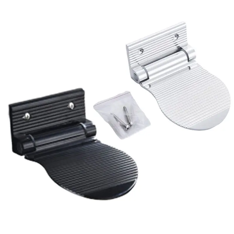 

Aluminium Alloy Shower Footstool Wall Mounted Bath Foot Stool Rest Pedestal for Home Bathroom Hardware