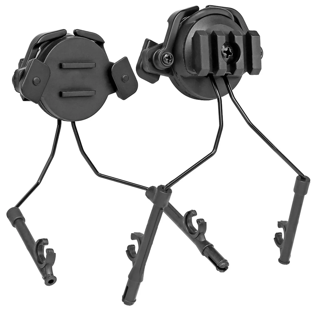

WOSPORT Headphone Bracket Horn Earphone Holder for 19-21mm Helmet Guide Rail - Black