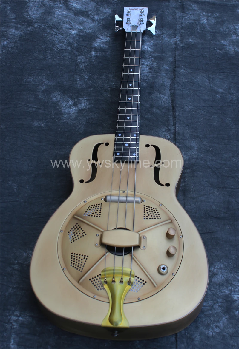 Бас гитара с резонатором резофоническая бас s металлическая Duolian|Гитары| |