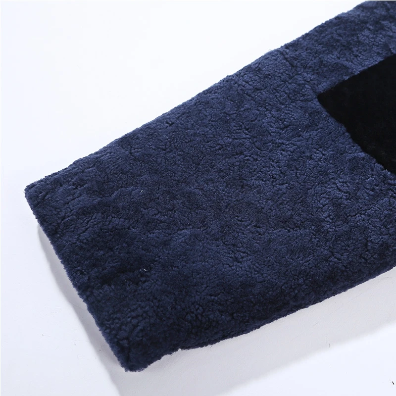 

Fur Coat Real Men Winter 200% Natural Wool Jacket Sheep Shearling Long Coats Luxury Jackets Men Fur Coat LW-26226 KJ2423