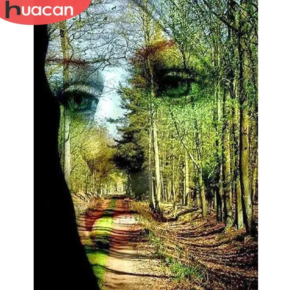 Алмазная живопись HUACAN картина из Стразы полноразмерная мозаика алмазная вышивка