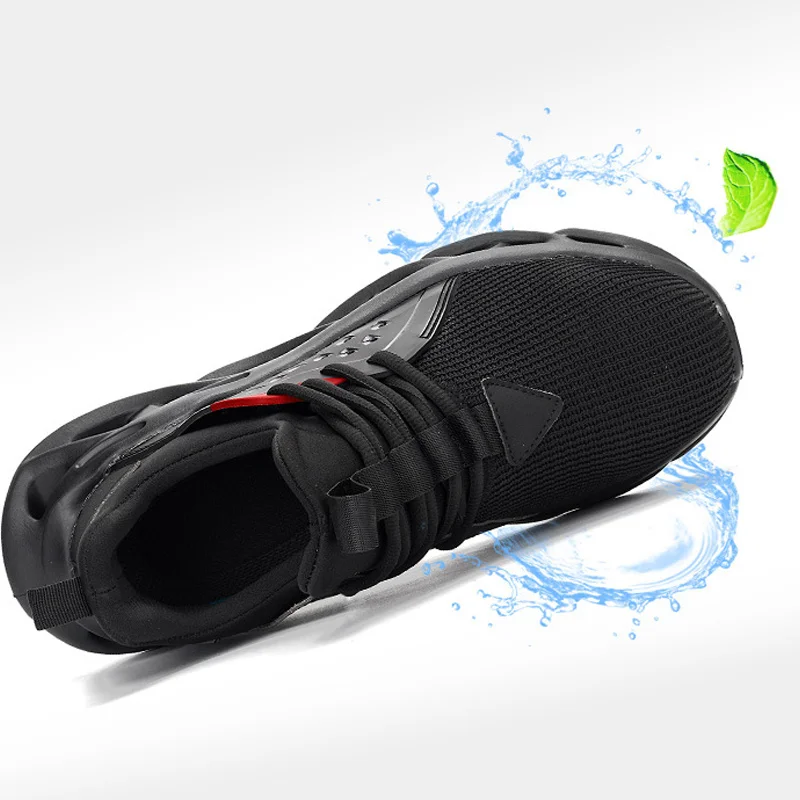 

Steel Toe Shoes for Men Women Lightweight Safety Shoes Slip Resistant Work Shoe for Industrial and Construction A66