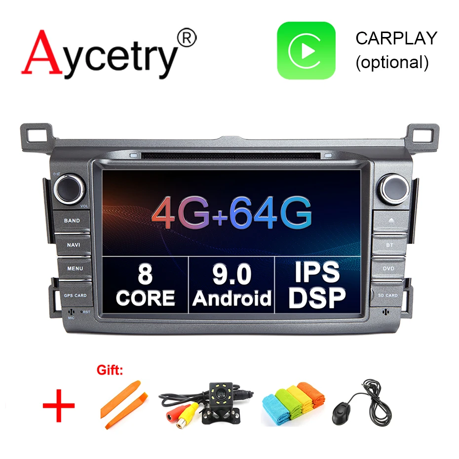 4G 64G DSP ips 2 Din Android 9 Автомобильный мультимедийный dvd-плеер gps для Toyota RAV4 Rav 4 2013 Автомагнитола OBD2