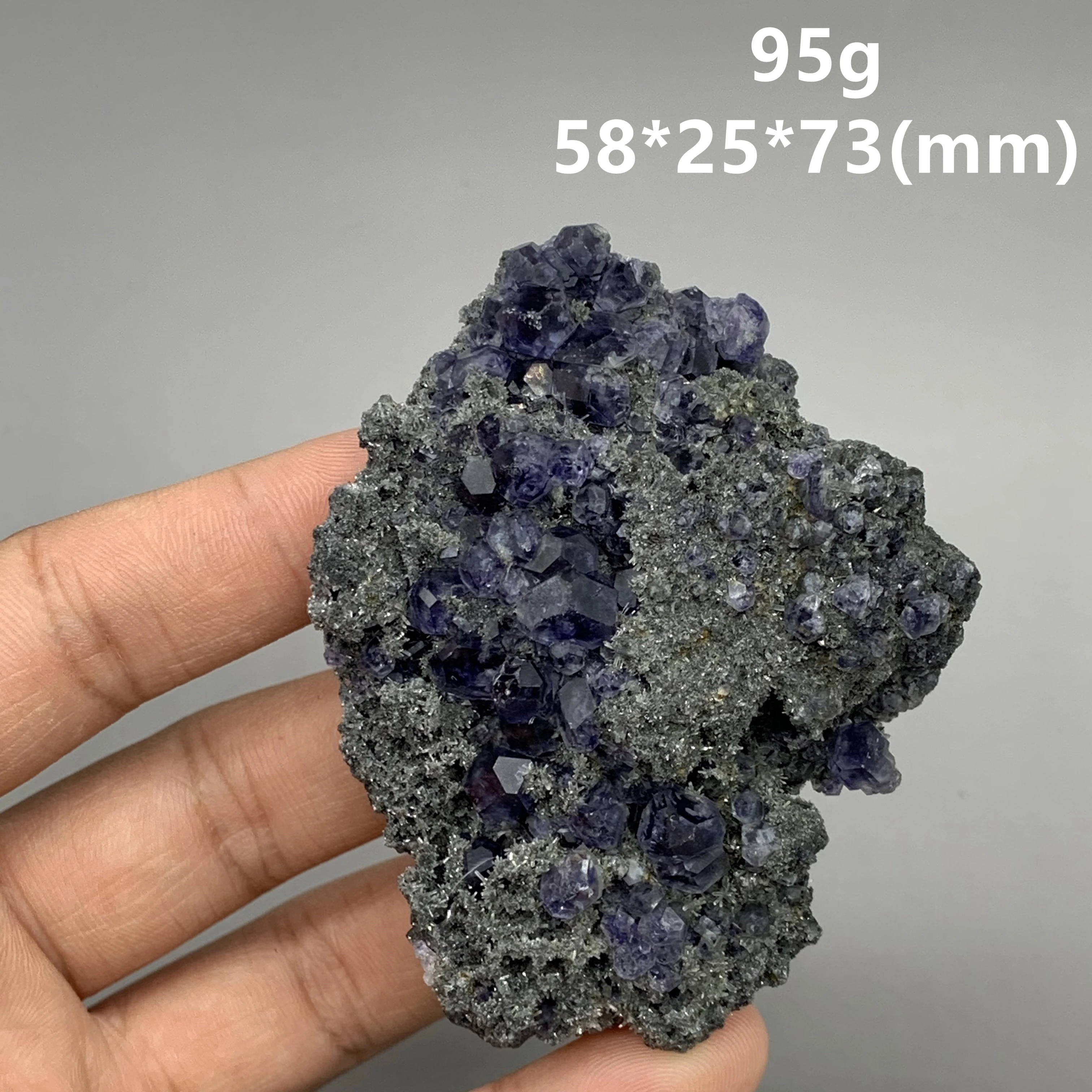 

100% Natural Polyhedral Tanzanite blue Purple fluorite cluster mineral specimens Gem level Stones and crystals