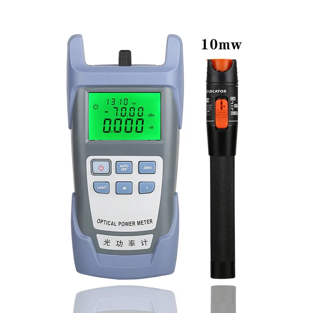 

2 IN1 AUA7 FTTH Fiber Optic Tool Kit VFL Fiber Optical Power Meter 70～+10dbm and 30MW Visual Fault Locator Fiber optic test pen