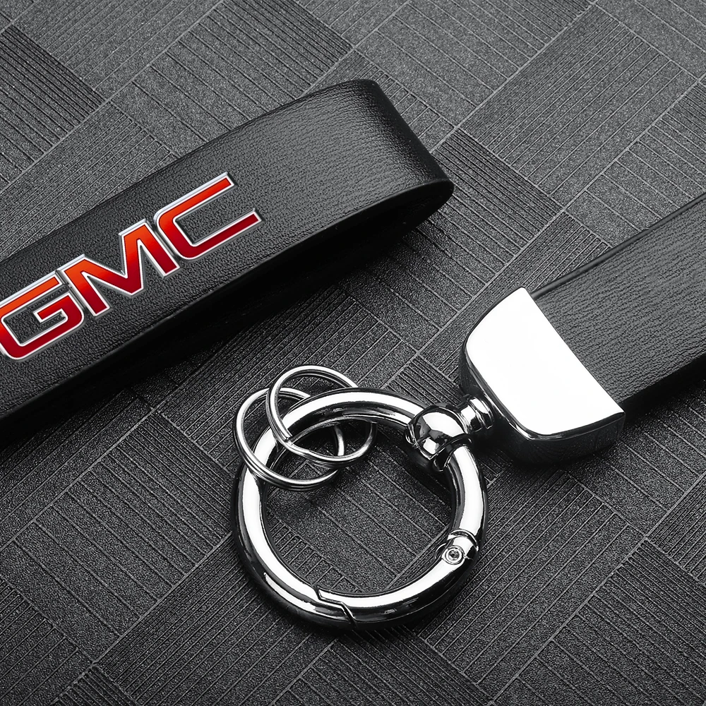 1 шт. металлический кожаный брелок для ключей автомобиля с логотипом GMC |