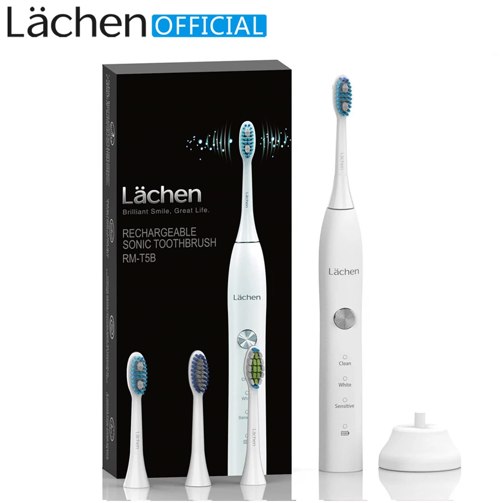 

Powerful Ultrasonic Electric Toothbrus Rechargeable Tooth Brush Adult Electronic Washable Whitening Teeth Brush set Xmas Gift