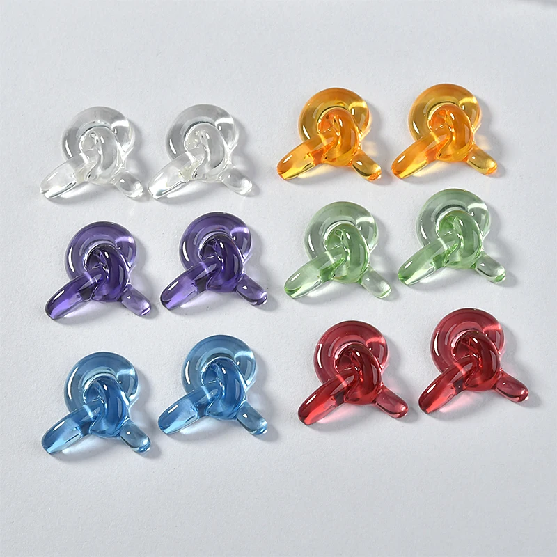 Прозрачный акриловый материал узелковая пластырь из смолы DIY японские простые