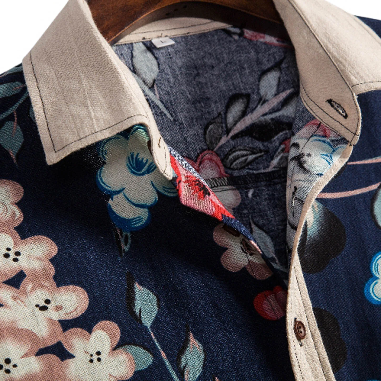 Гавайская рубашка мужская с геометрическим принтом Повседневная пляжная