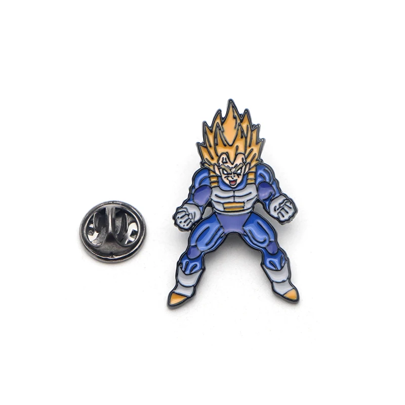 DMLSKY аниме Dragon Ball Z мультфильм Металлические Булавки эмалированные Броши для женщин и мужчин Нагрудный значок для рюкзака джинсовая булавка Воротник Подарок M4092