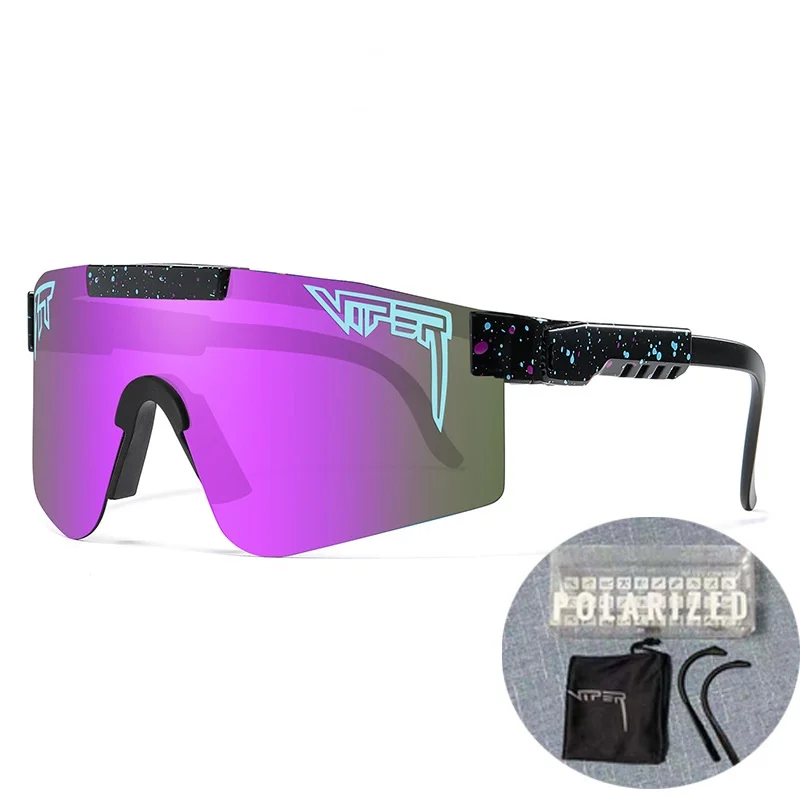 

Брендовые солнцезащитные очки Viper для мужчин и женщин, цветные зеркальные поляризационные солнцезащитные очки, оправа TR90, UV400, спортивные оч...