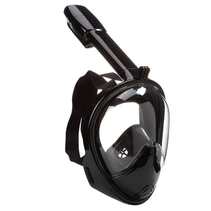 Маска для подводного плавания на все лицо панорамный обзор незапотевающая