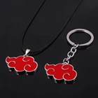 Ожерелье-чокер ниндзя, красное облако, кулон Акацуки, атака на гигантское ожерелье, подарок для мужчин и женщин, аниме, ювелирные аксессуары