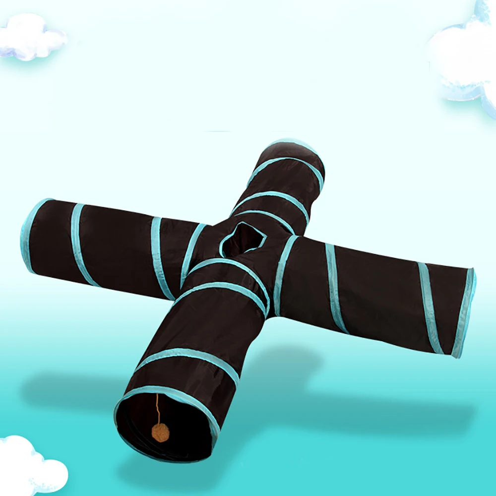 

Складной туннель для кошек, туннель для кошек, скучающие игрушки для кошек, игрушка для домашних животных с отверстием для глаз, кошка, щенок...