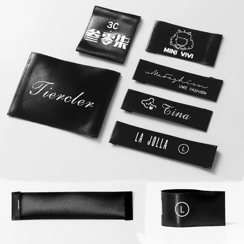 Индивидуальная индивидуальная бирка для одежды печать шелкография стирка