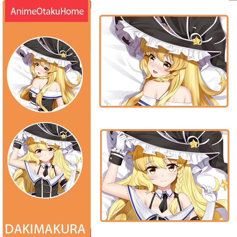 

Anime Touhou Project Kirisame Marisa Cute Girl Throw Pillow Cover Hugging Body Pillowcase Otaku Bedding Dakimakura Pillow Case