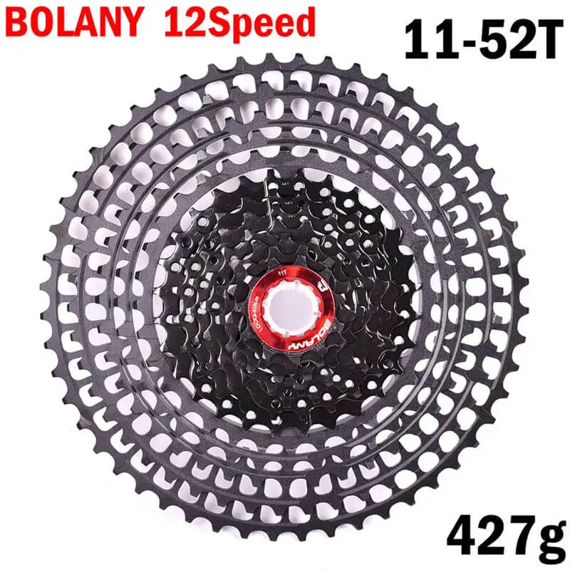 

Сверхлегкая велосипедная кассета BOLANY MTB, 12 Скоростей, 11-52t, 365 г, запасные части для горного велосипеда, M9000, M8000