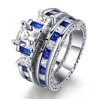 carofeez fashion women ring set wedding jewelry accessories gift engagement geometric zircon rings for women