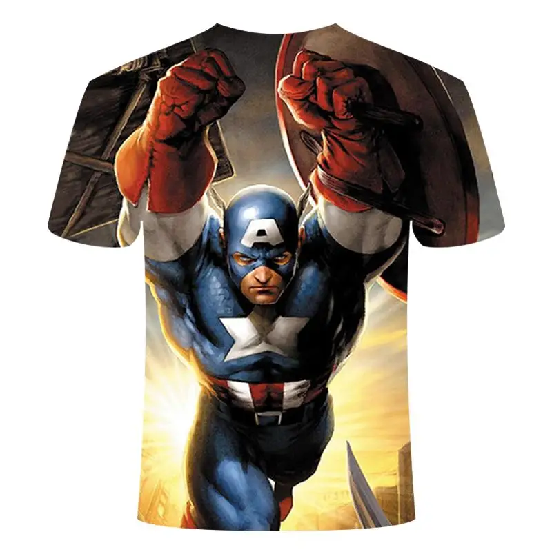 Футболка marvel с Бэтменом капитаном Америкой хит продаж футболка Супермена