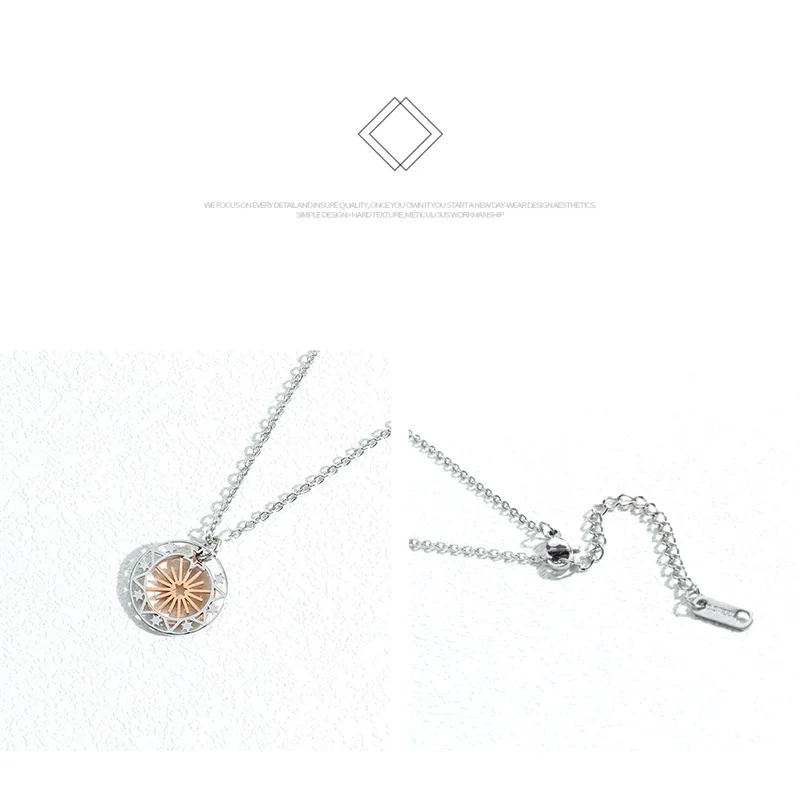 Женское Ожерелье с круглым кулоном V.YA из нержавеющей стали | Украшения и