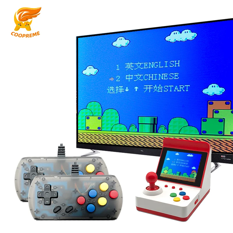 Портативная портативная игровая консоль 3 дюйма классический FC 360 Ретро