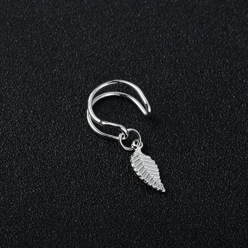 New Arrival Leaf Clip Earrings Gold/Silver/Balck Ear 1 Piece Punk Cuff For Women Men Exquisite Gift Drop Shipping | Украшения и