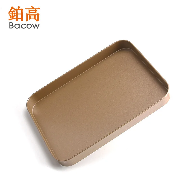 Прямоугольная прямая противень для выпечки 10 дюймов Золотая посуда из