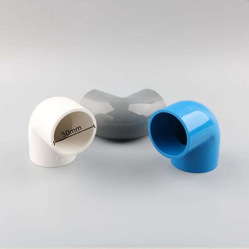 8 шт. ПВХ 90 градусов равный локоть дренажная труба адаптер соединитель для сада