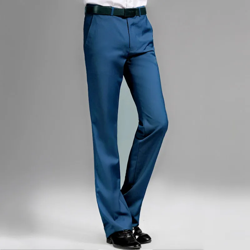 Брюки-клеш мужские в Корейском стиле приталенные повседневные штаны английские