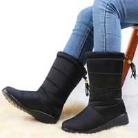 waterproof womens snow boots fashion tassel cotton shoes woman soft sole ultra light warm plush ladies plus size winter boots