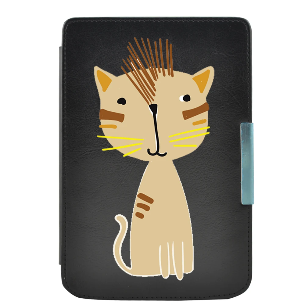 Супер тонкий pu кожаный чехол-накладка с принтом для pocketbook basic 3 614 615 plus чехол 6 ''читалка+ Защитная пленка для экрана