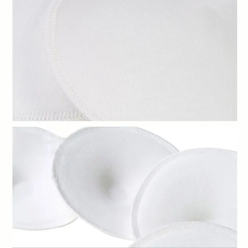 Almohadilla de lactancia para beb&eacute;, 4 piezas, transpirable, lavable, reutilizable, Anti desbordamiento de leche, maternidad-3