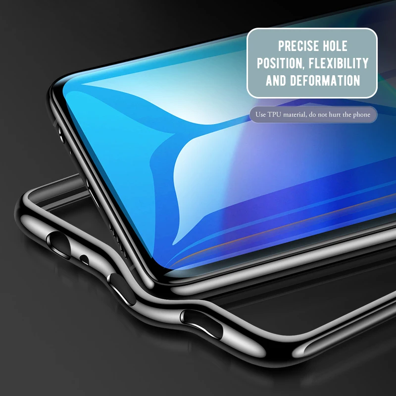 Мягкий чехол 3 в 1 из ТПУ с гальваническим покрытием для Huawei P30 Lite P20 Pro P10 Plus