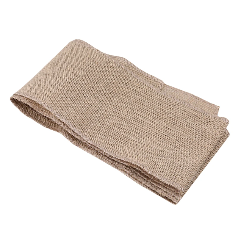 5 шт./упак. свадьба крышка стула створки из конопляной ткани с галстуком бабочкой