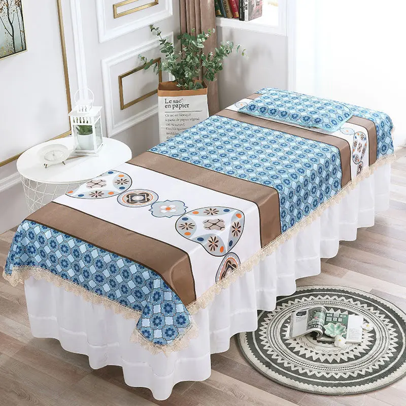 Ледяной Шелковый коврик с отверстиями для летнего салона красоты массажные