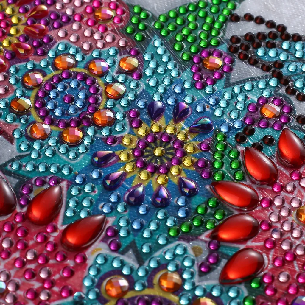 

New Special Shape Diamond Painting Beautiful Flower Butterfly Modern Pattern DIY 5D Part Drill Cross Stitch Kit Crystal Art