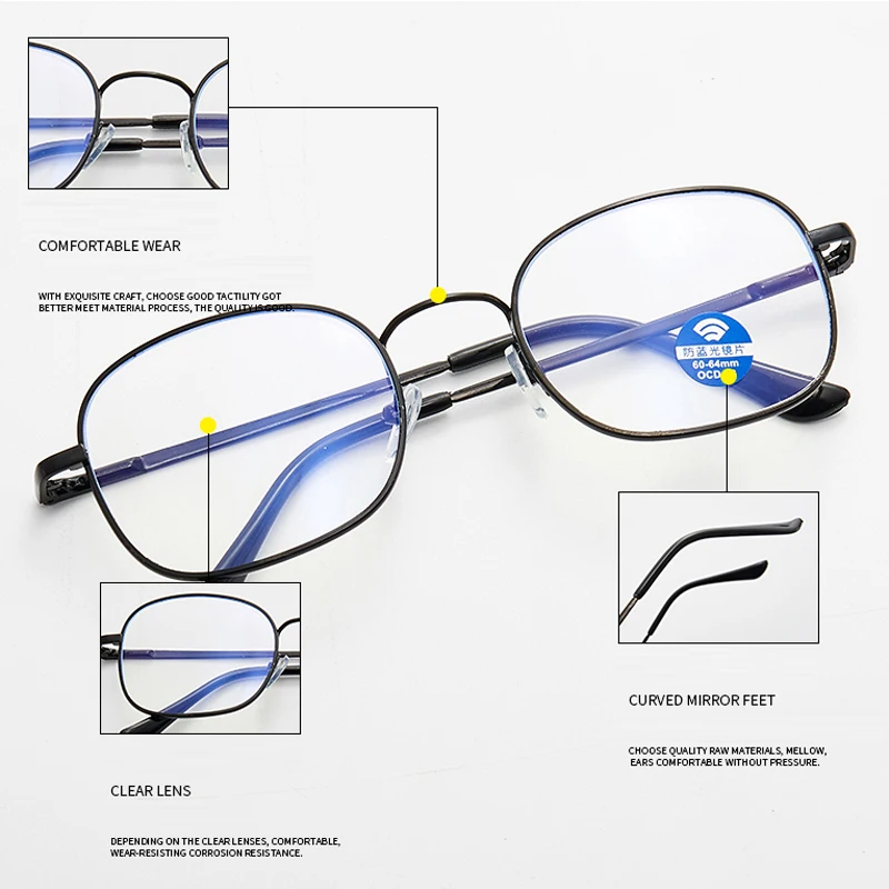 Оправа для очков мужчин и женщин оптическая ретро-оправа близорукости