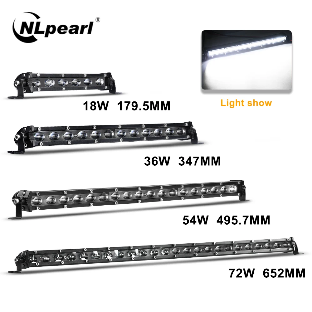Nlpearl 8 50 дюймов 6D светодиодный бар 90 Вт 120 внедорожный светильник для вождения