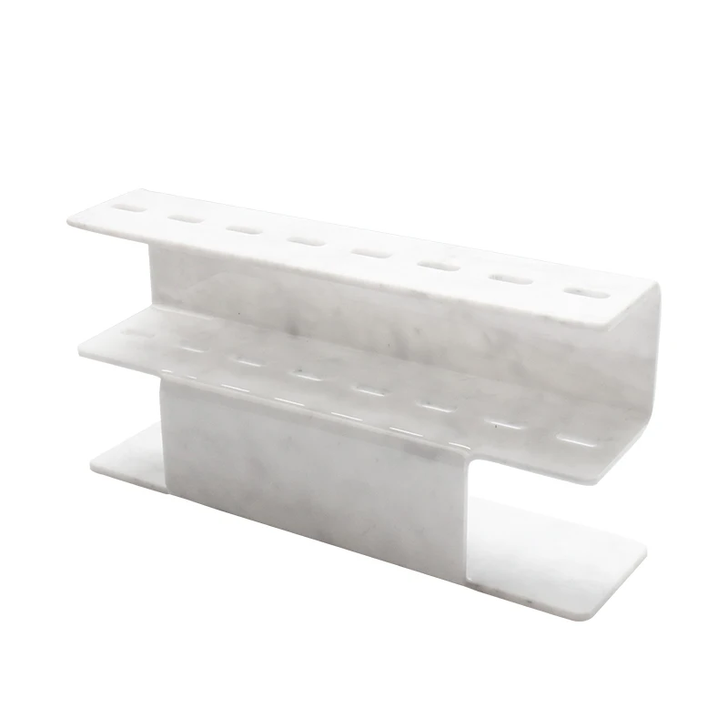 marble 8 hole 1 шт., акриловый пинцет, держатель для хранения ресниц, инструмент для макияжа, подставка для ручек, подставка для прививки ресниц, белый, черный - Цвет: marble 8 hole