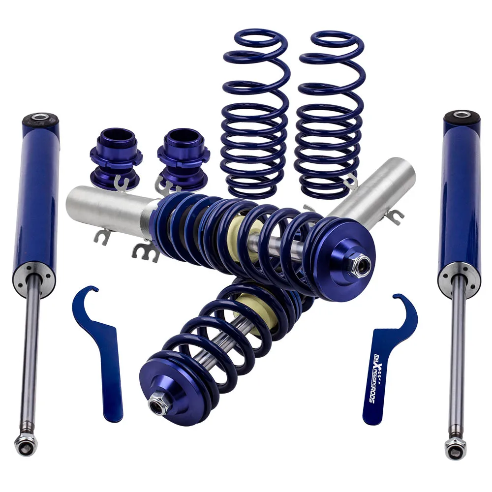 Амортизационные стойки Coilover для VW Volkswagen Golf MK4 Bora 1,9 TDi, амортизатор для сиденья Leon 1,8 T, пружины для Audi TT Mk1 8N