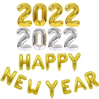 16 3240 inch 2022 number foil balloons digit air balloon christmas decorations celebration happy new year party decoration