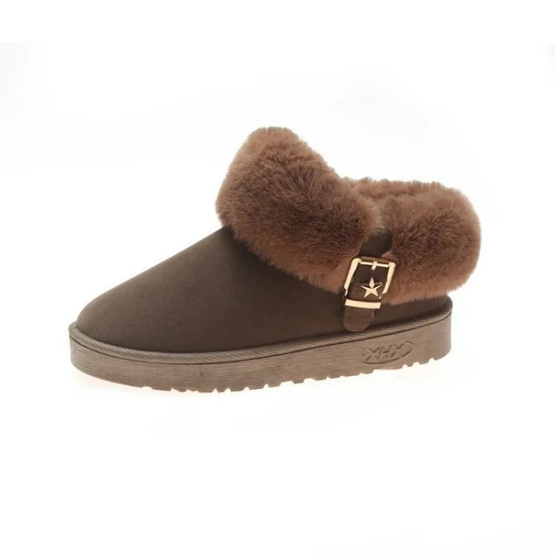 SWYIVY/женские зимние ботинки Теплая обувь с хлопковой подкладкой на меху Цвет